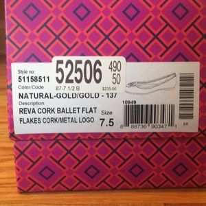 Tory Burch cork flats